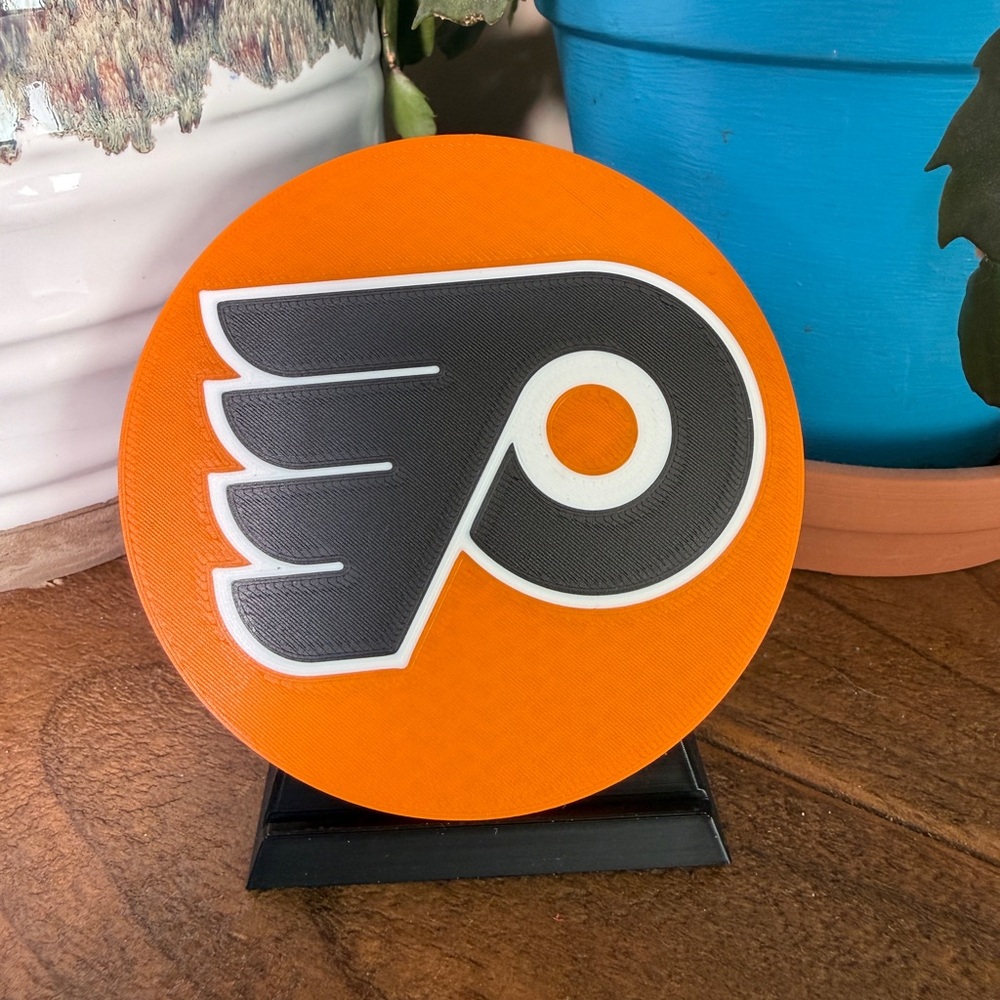 Philadelphia Flyers NHL Coaster Set – 4-Pack with Holder